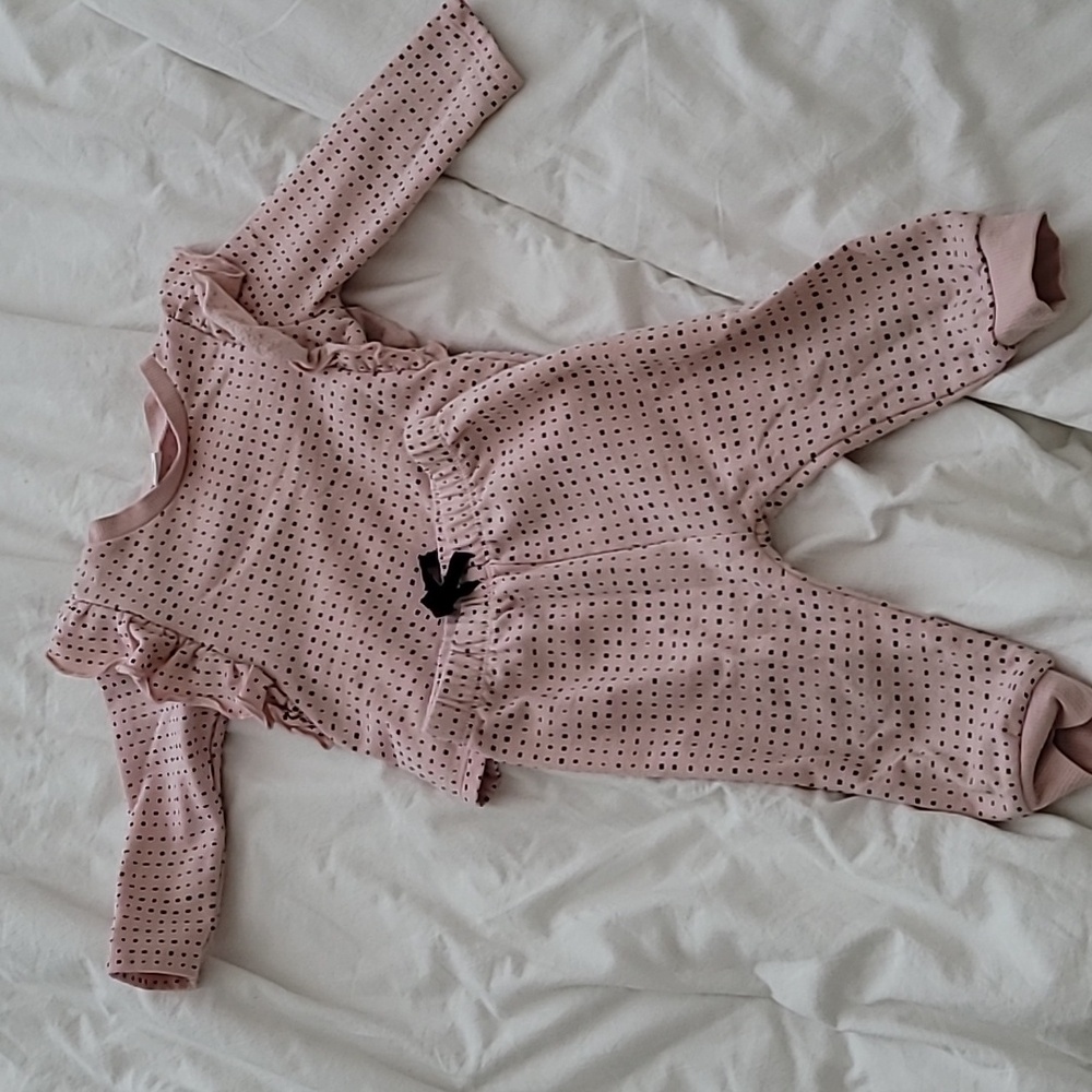 Baby girl pink matching set size 12 m